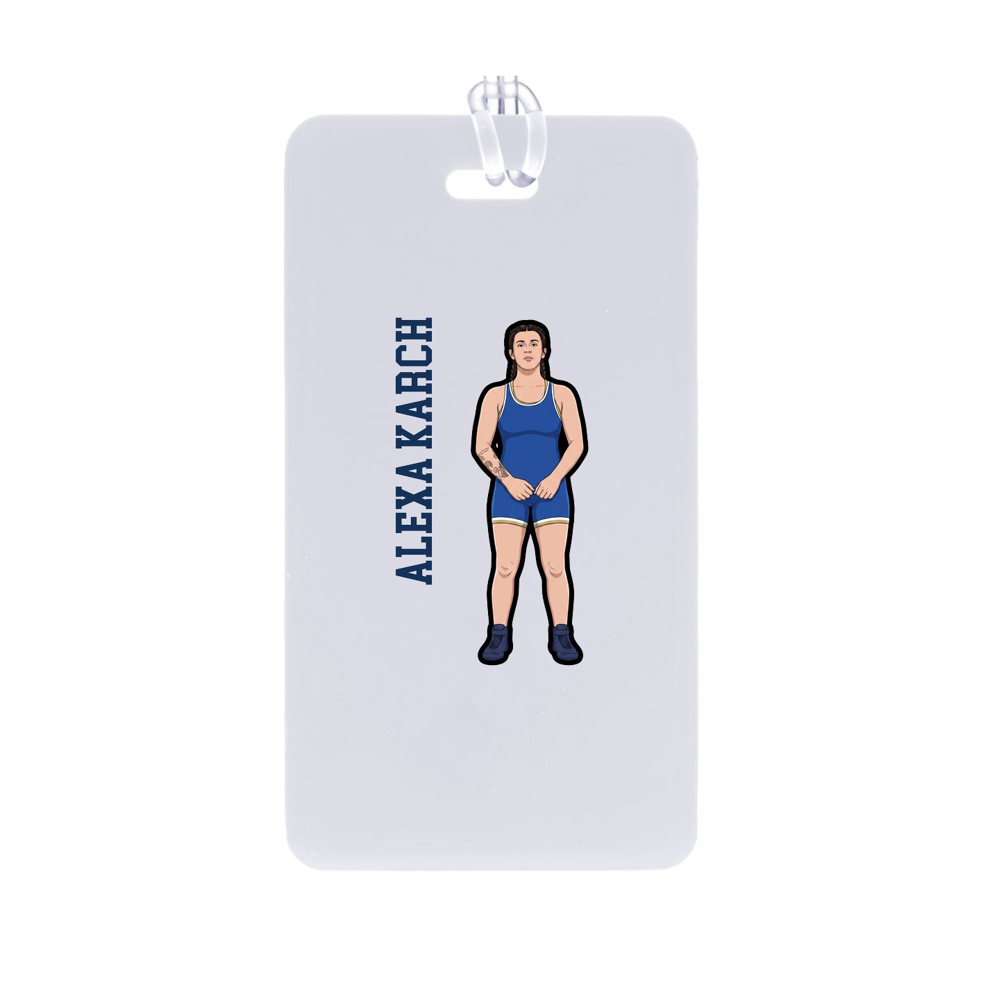 Bag Tag — Name Vertical in Classic