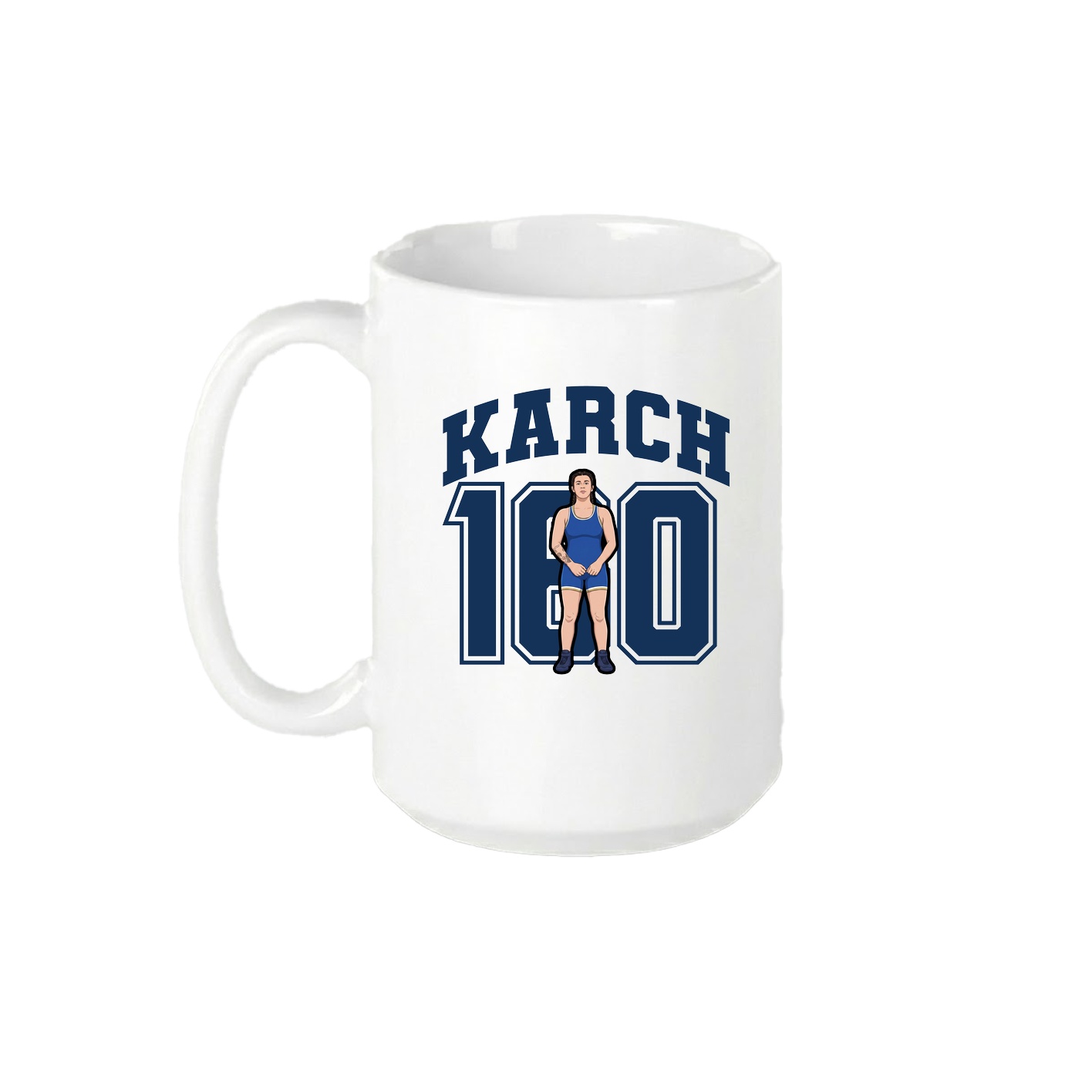 15oz Coffee Mug — Number in White