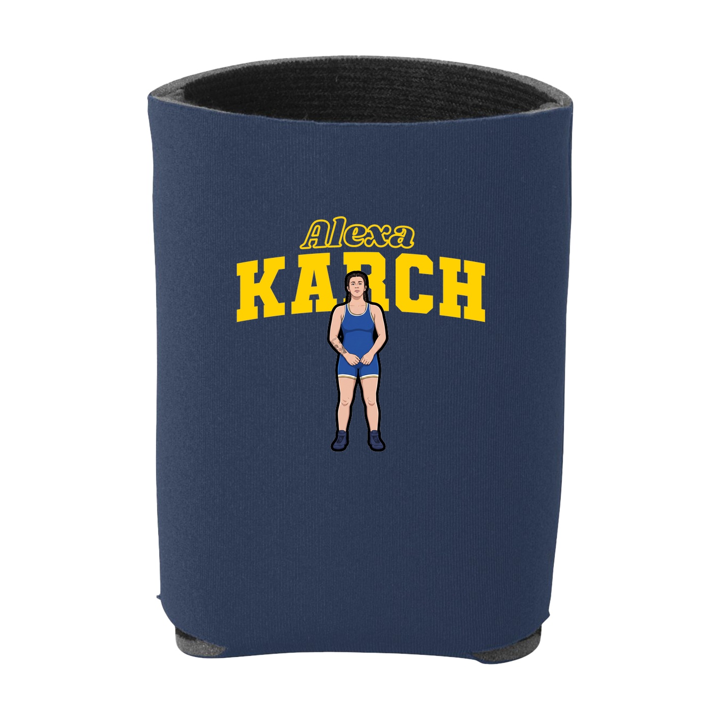 Can Holder — Name Arch in Navy