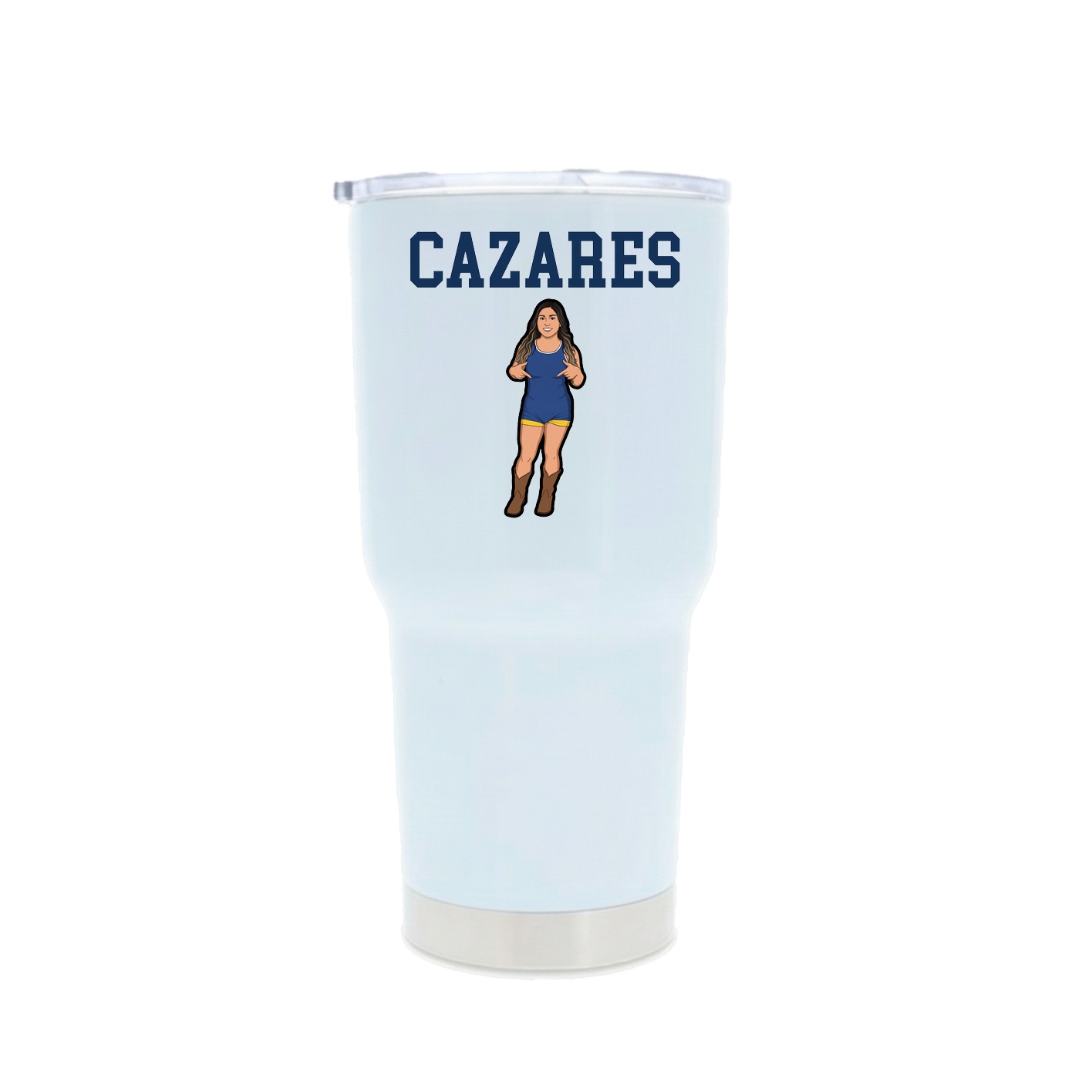 30oz Stainless Steel Tumbler — Shirsey in White