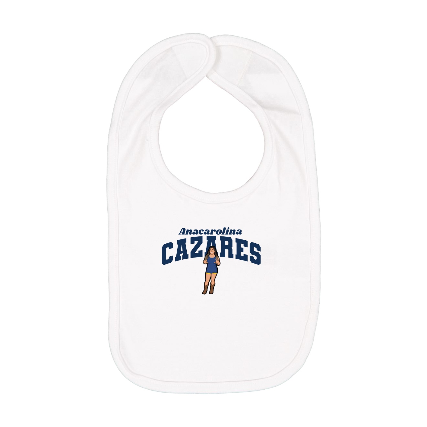 Infant Bib — Signature Arch in White
