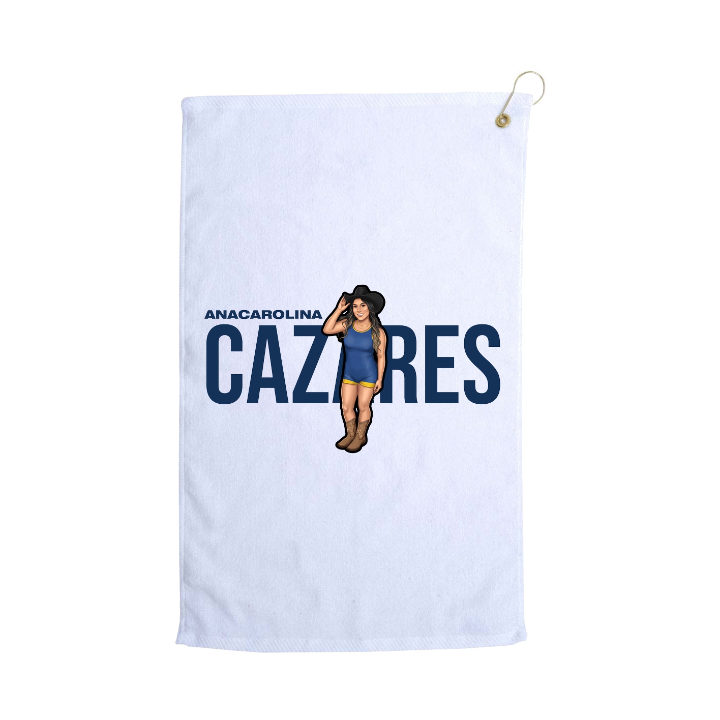 Golf Towel — Player Name in White