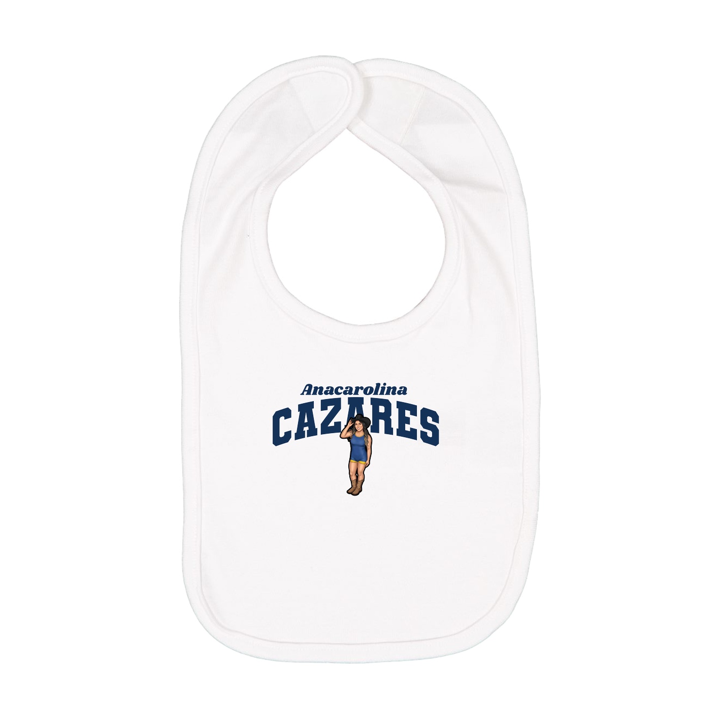 Infant Bib — Signature Arch in White