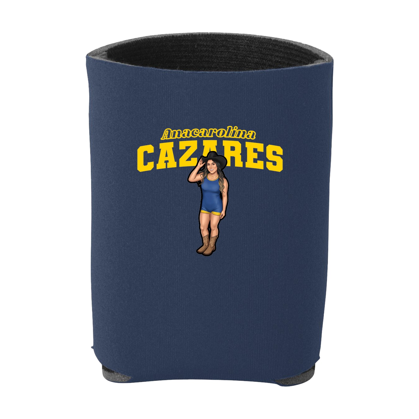 Can Holder — Name Arch in Navy