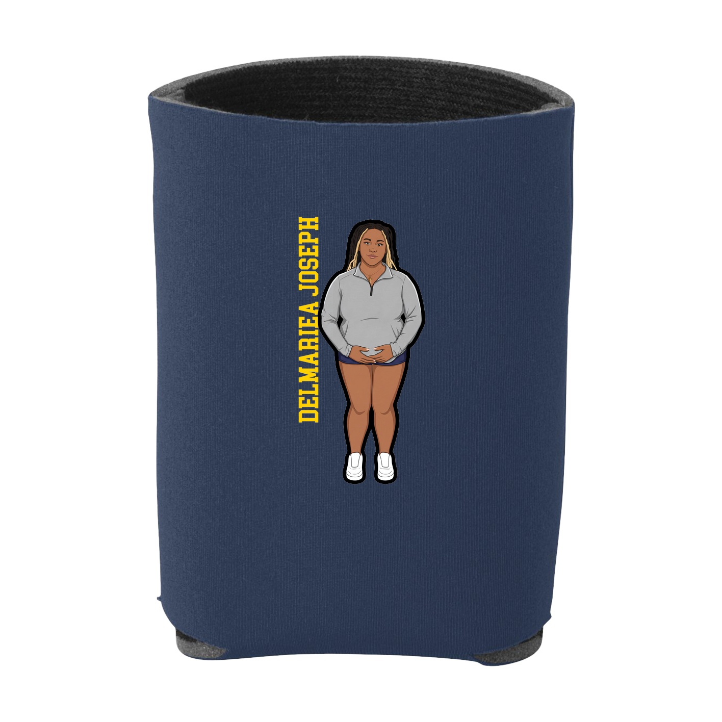 Can Holder — Name Vertical in Navy