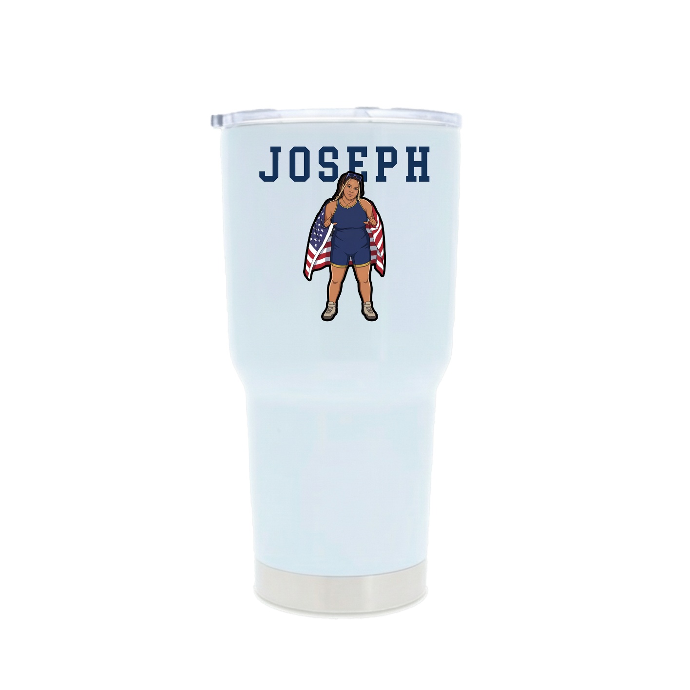 30oz Stainless Steel Tumbler — Shirsey in White