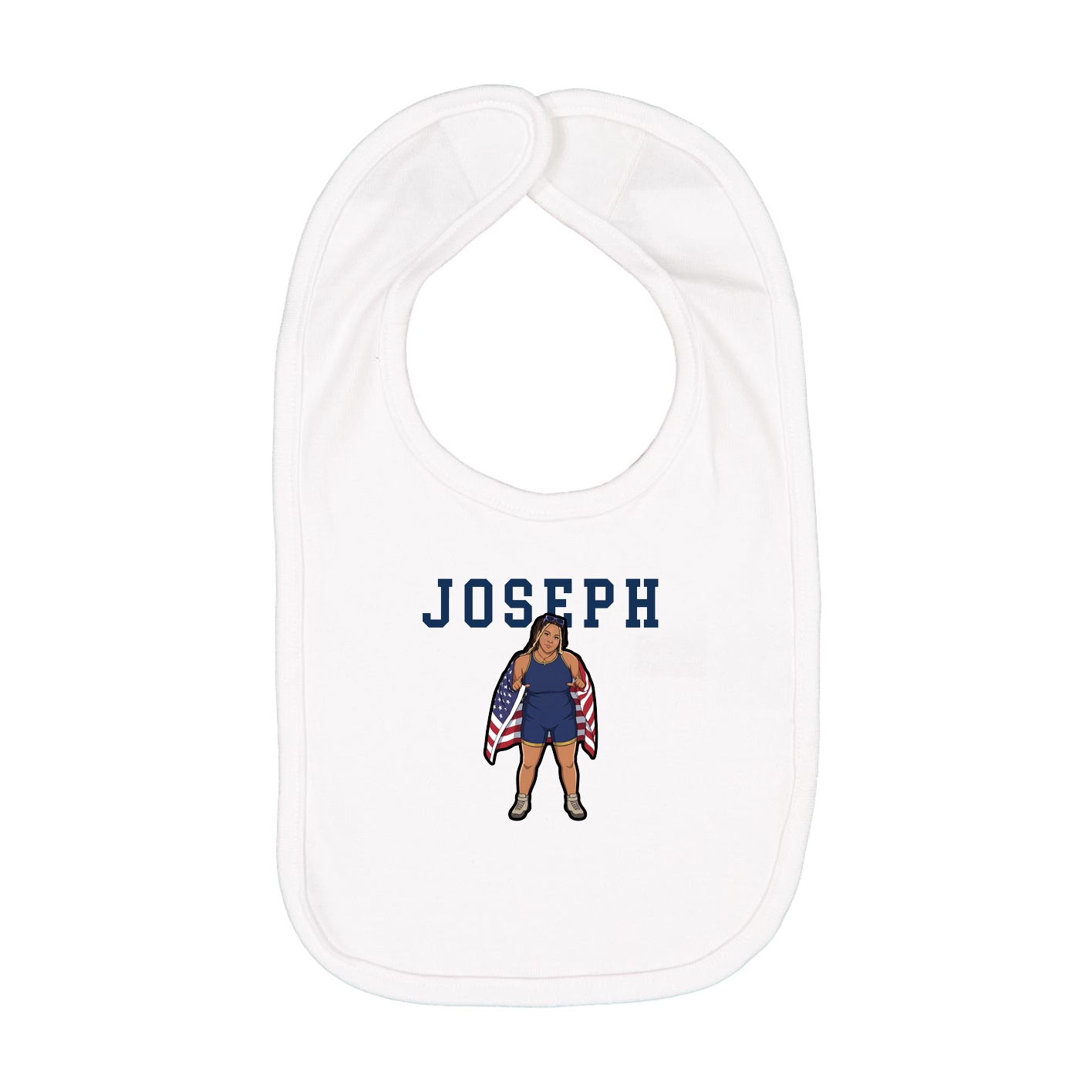 Infant Bib — Shirsey in White
