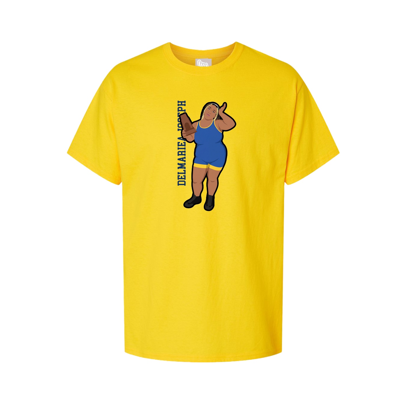 Tee — Name Vertical in Gold
