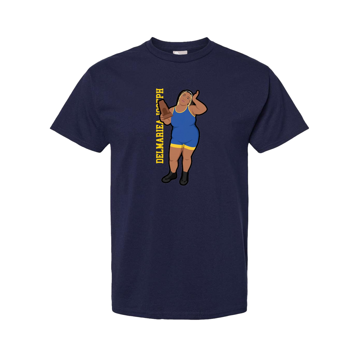 Youth Tee — Name Vertical in Navy