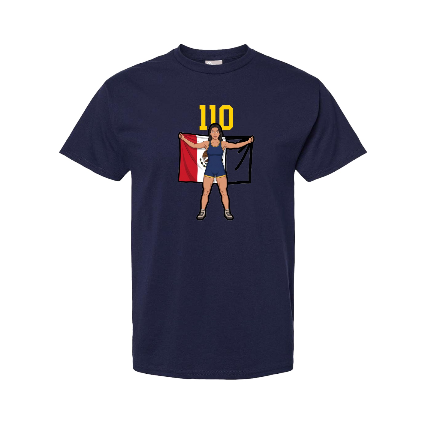 Tee — Number Top in Navy