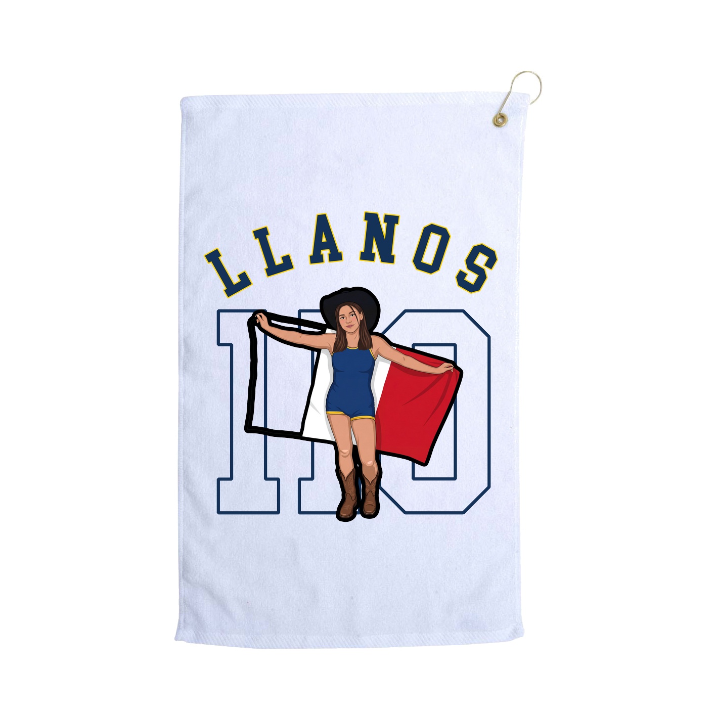 Golf Towel — Shirsey Arch in White