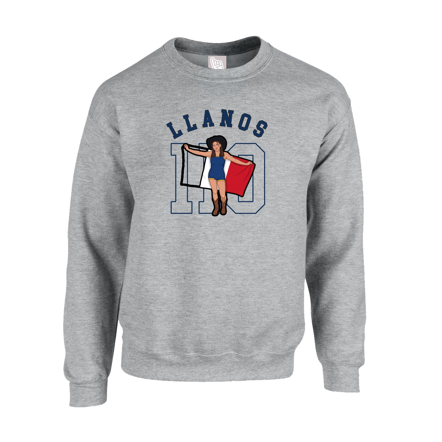 Fleece Crew — Shirsey Arch in Grey