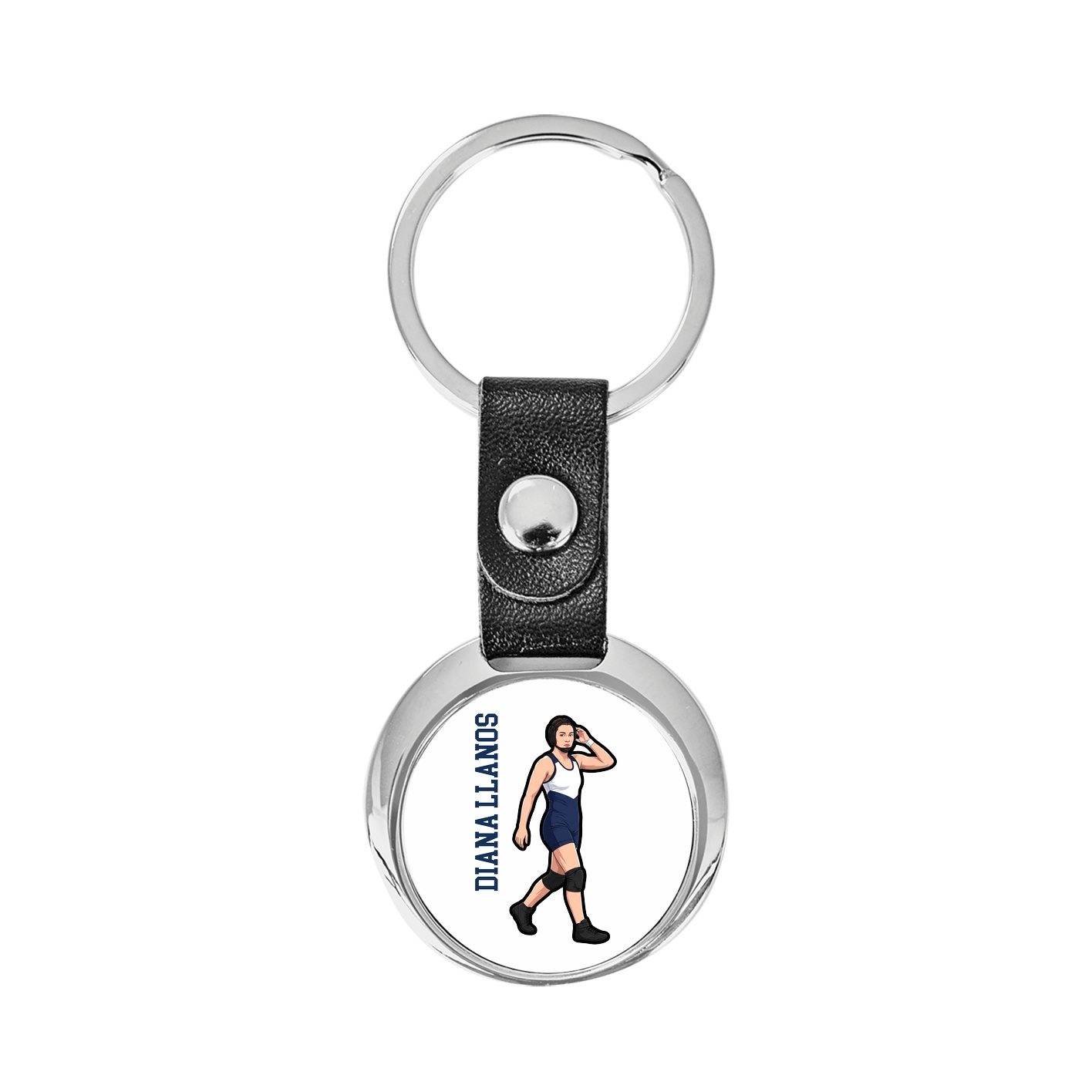 Key Chain — Name Vertical in Classic