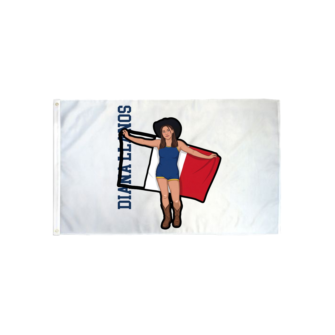 3x5 Flag — Name Vertical in Classic