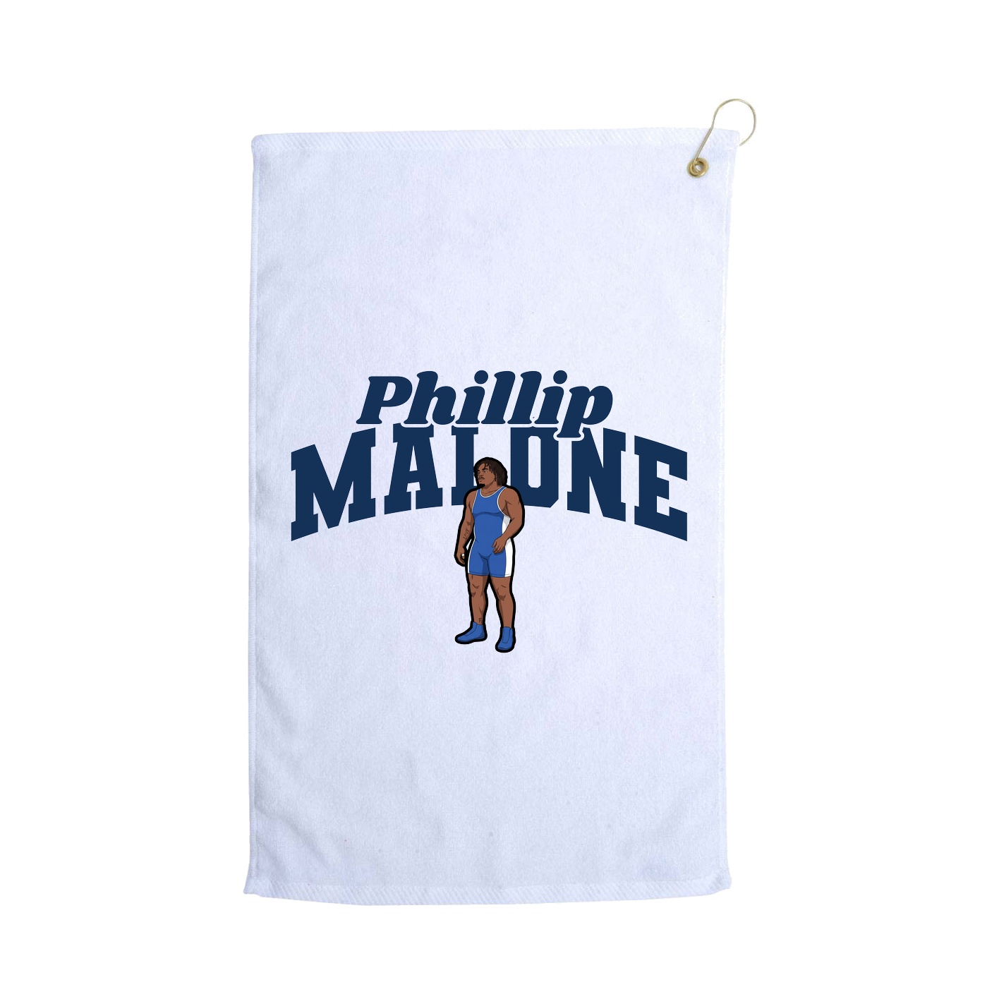 Golf Towel — Signature Arch in White