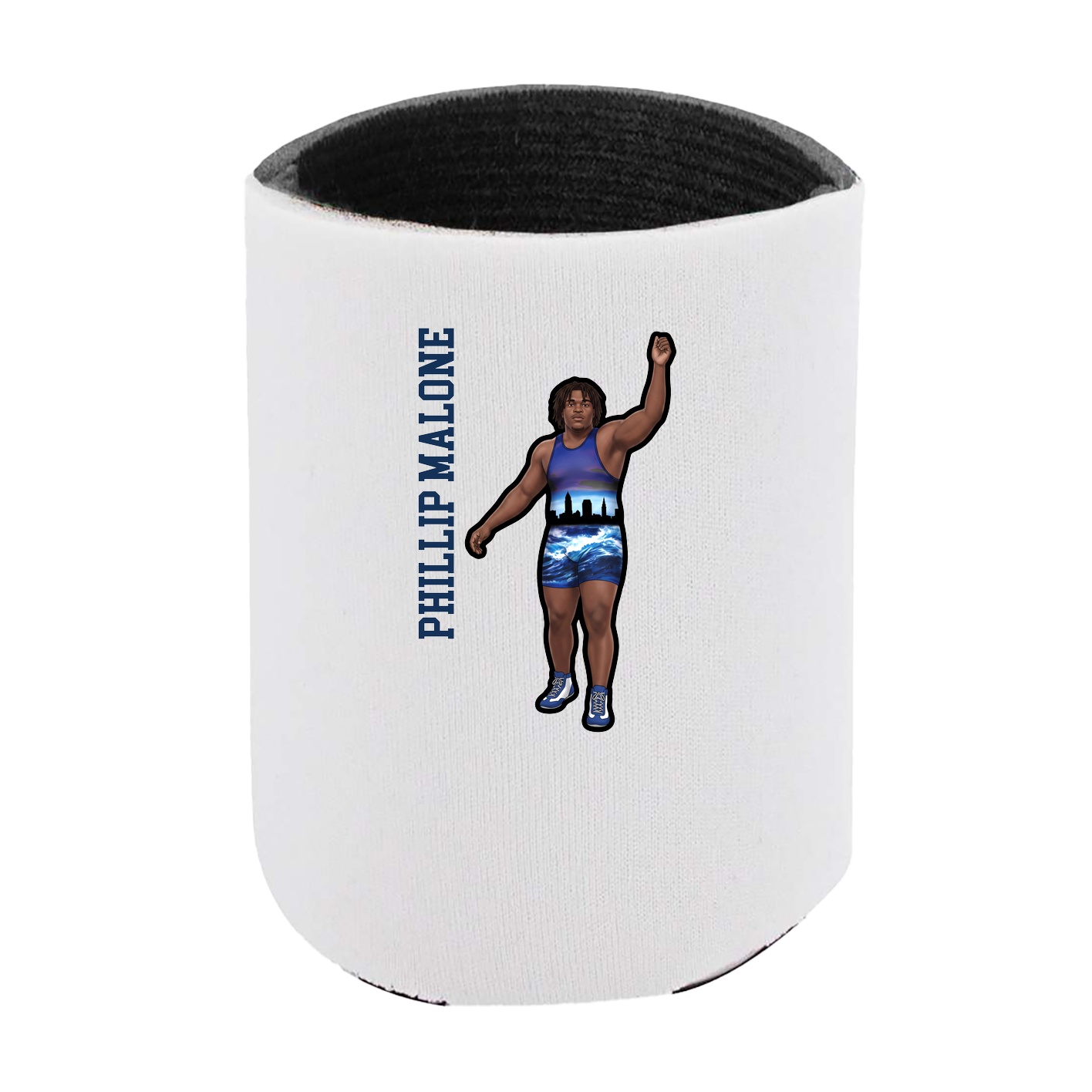 Can Holder — Name Vertical in White