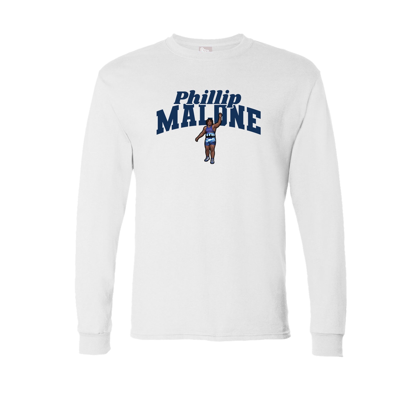 Long Sleeve Tee — Signature Arch in White