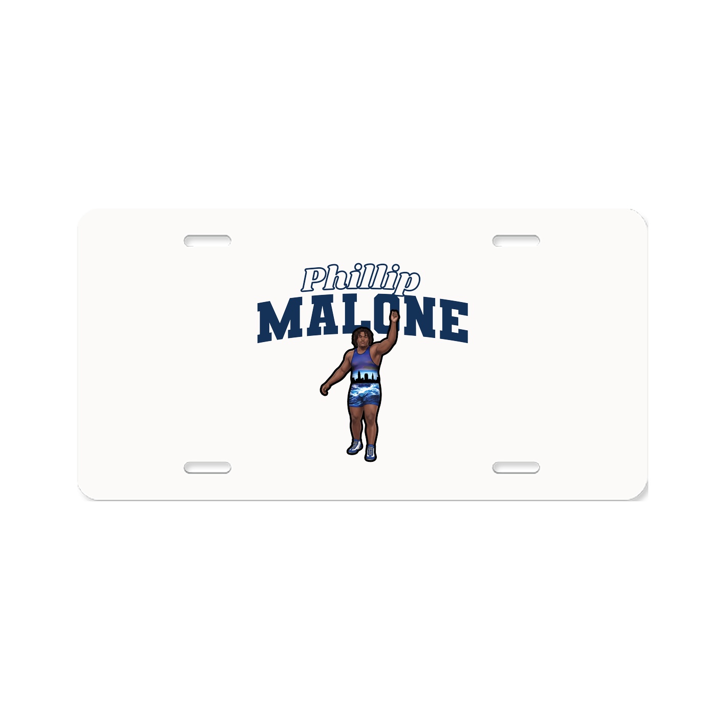 License Plate — Name Arch in Classic