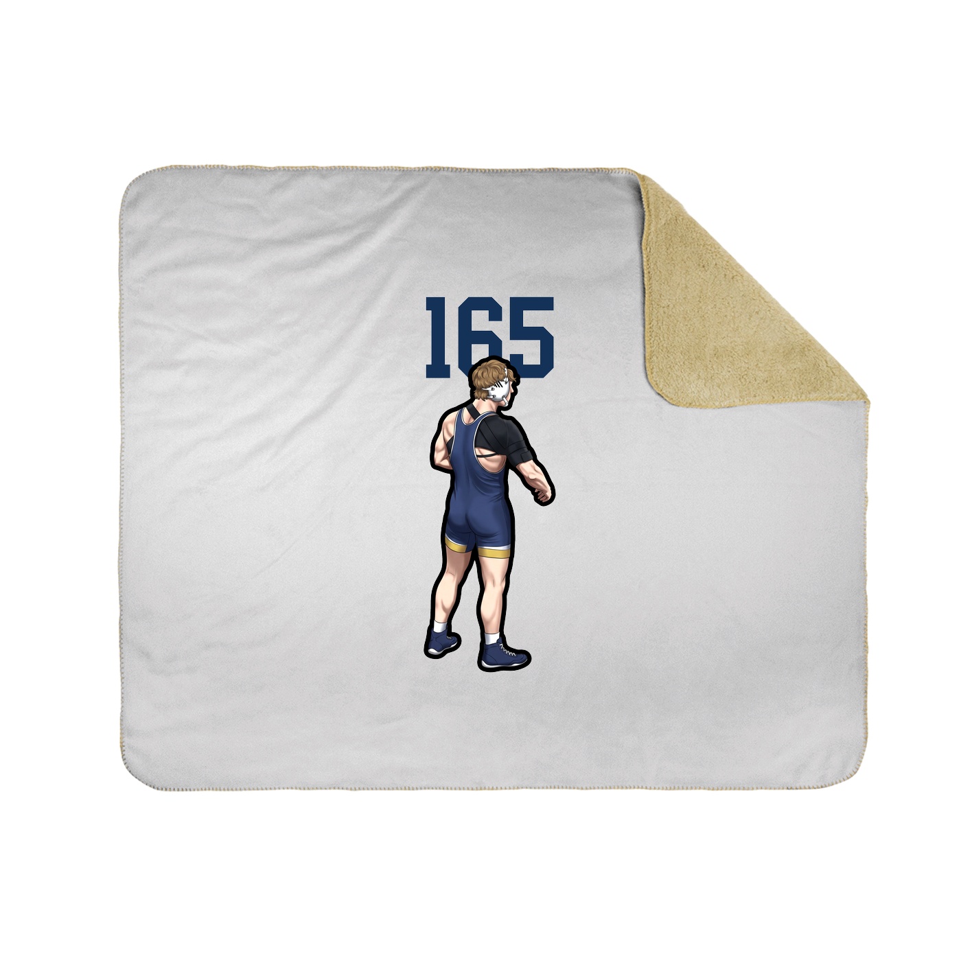 Throw Blanket — Number Top in White