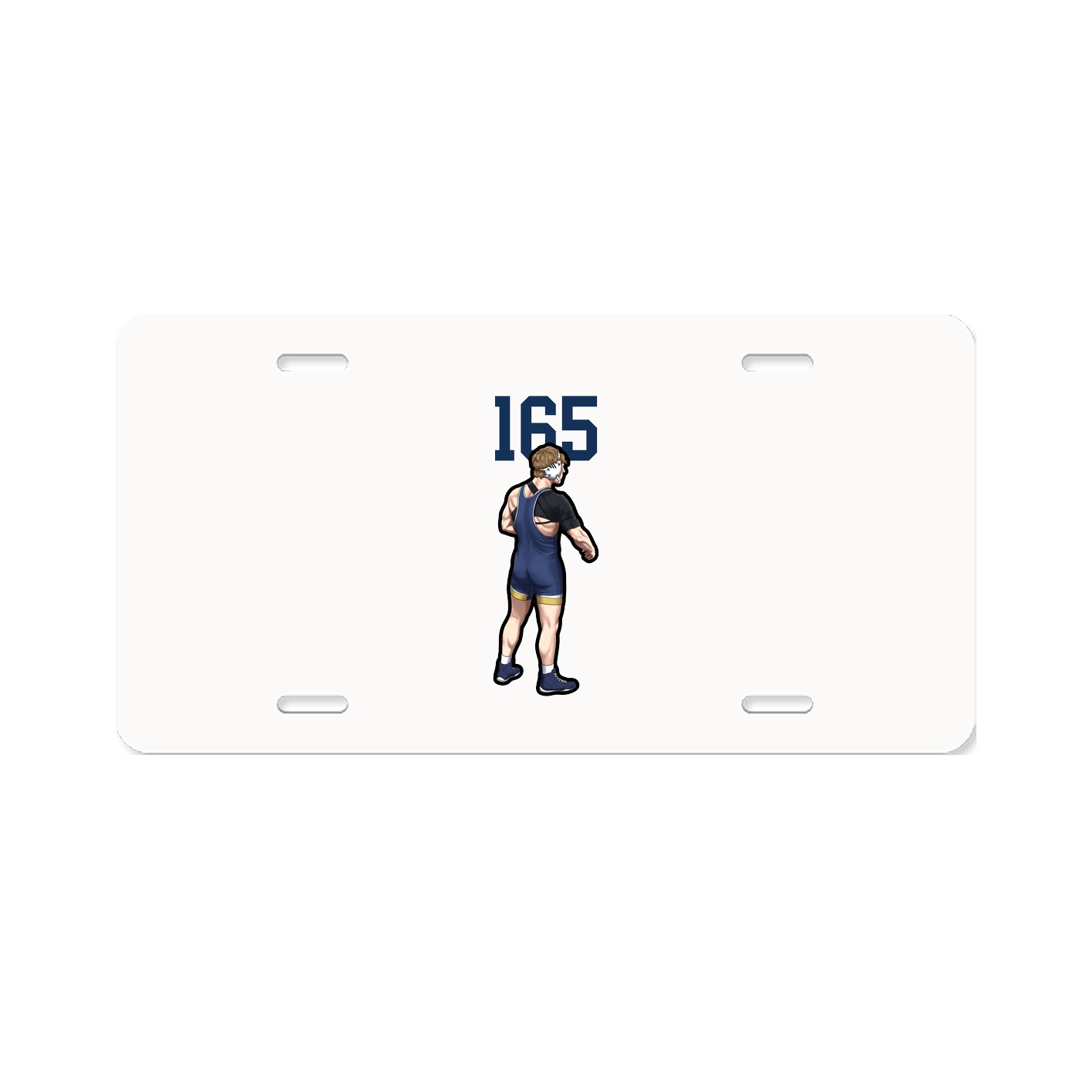 License Plate — Number Top in Classic