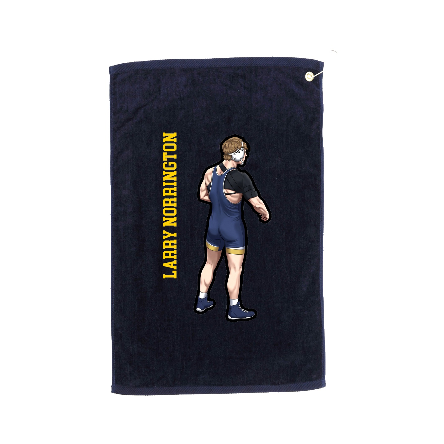 Golf Towel — Name Vertical in Navy