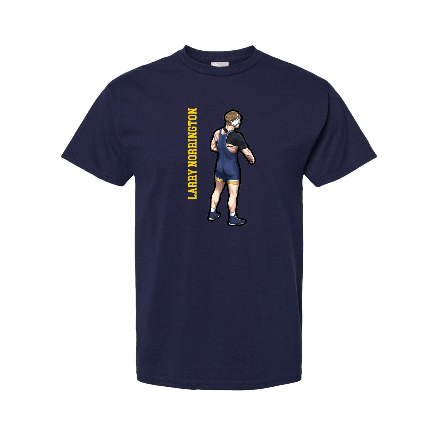 Youth Tee — Name Vertical in Navy