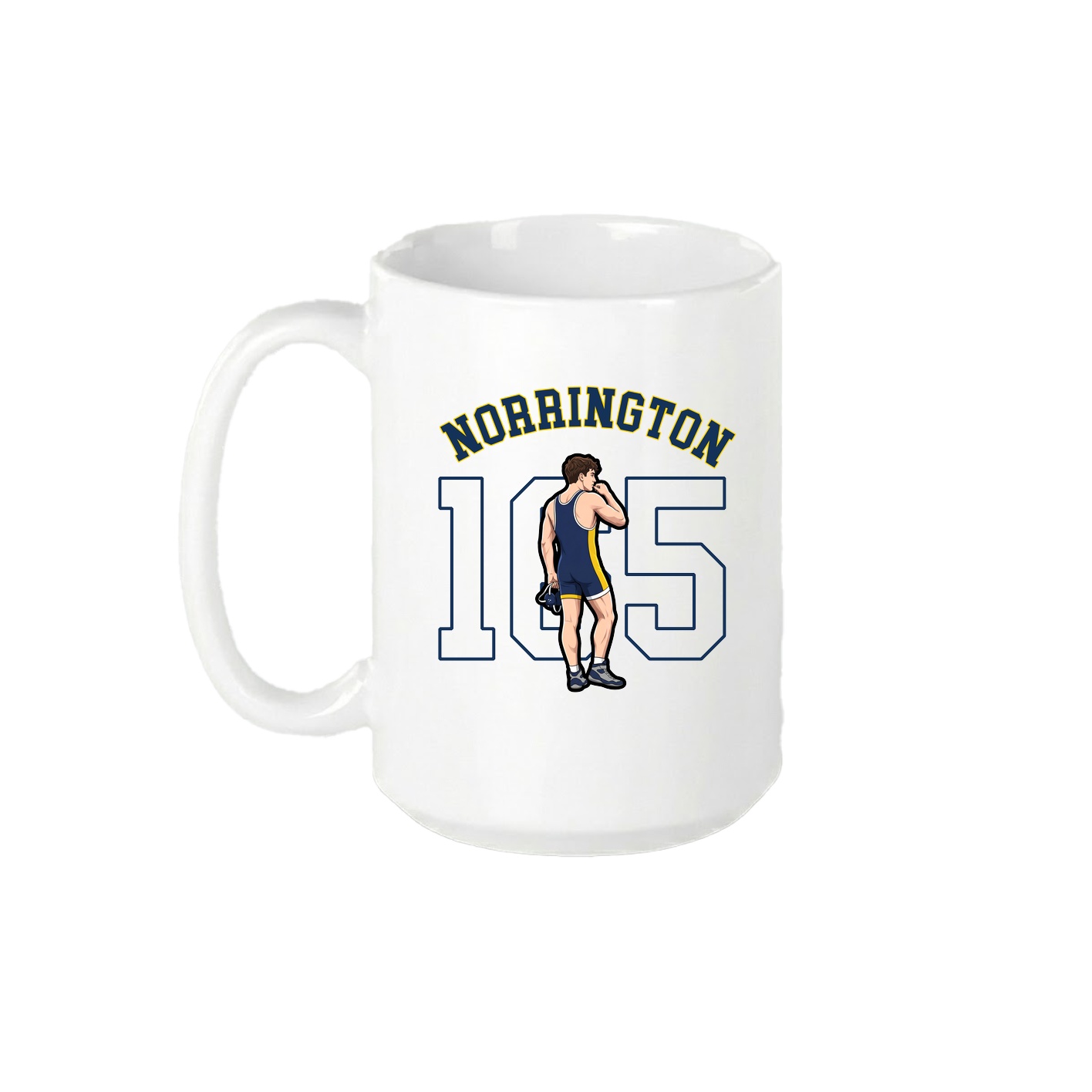 15oz Coffee Mug — Shirsey Arch in White