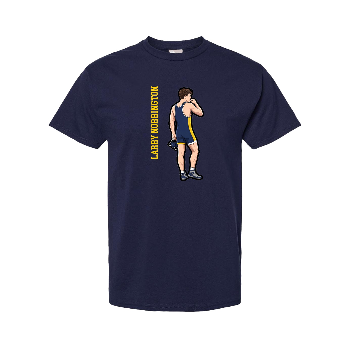 Youth Tee — Name Vertical in Navy