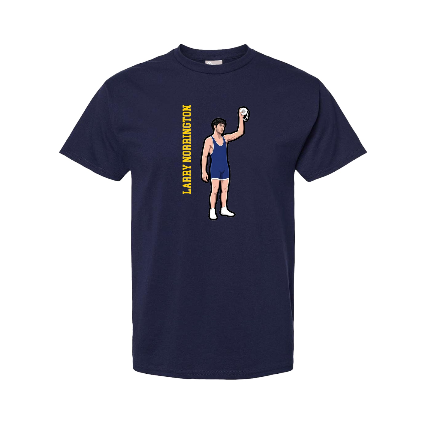 Youth Tee — Name Vertical in Navy