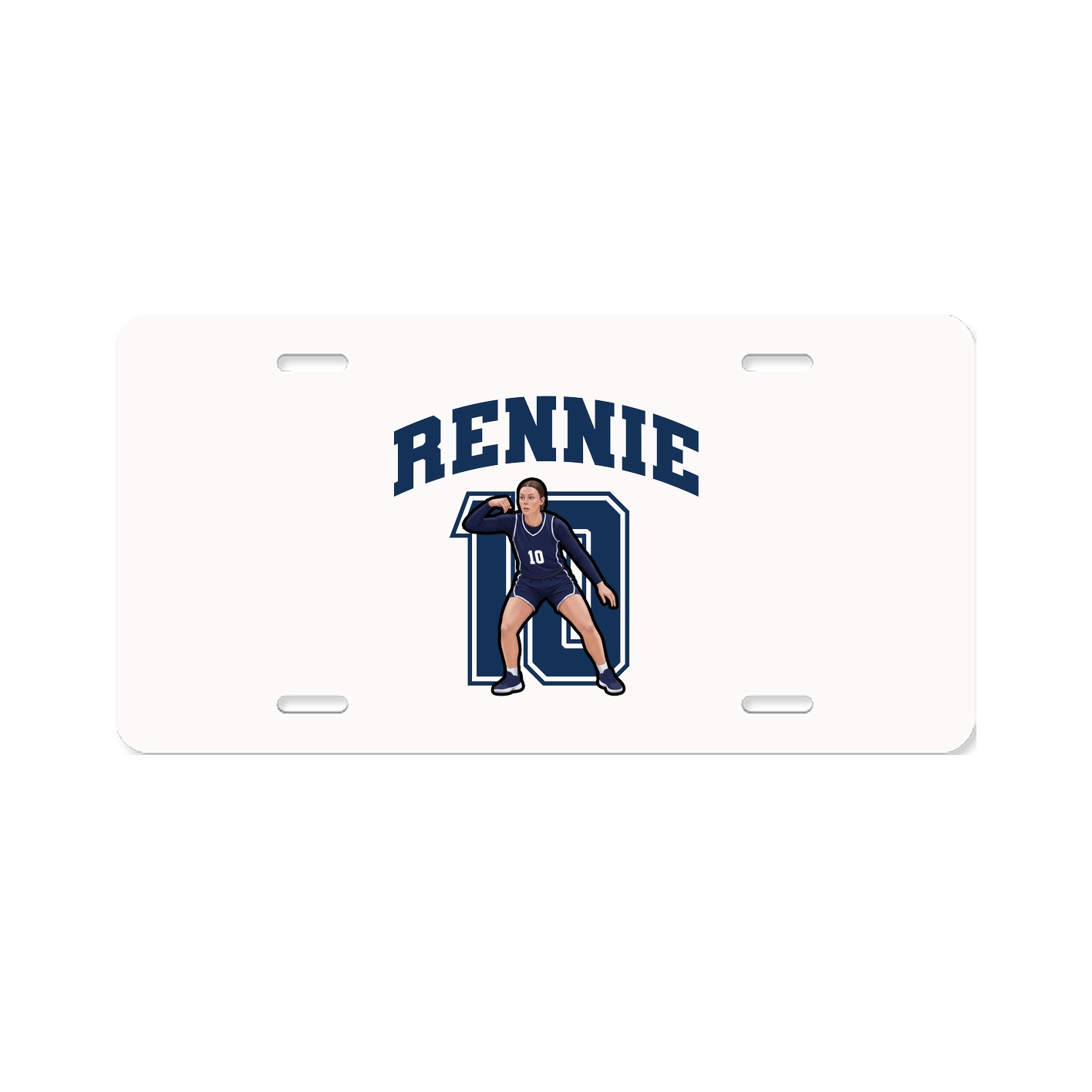 License Plate — Number in Classic