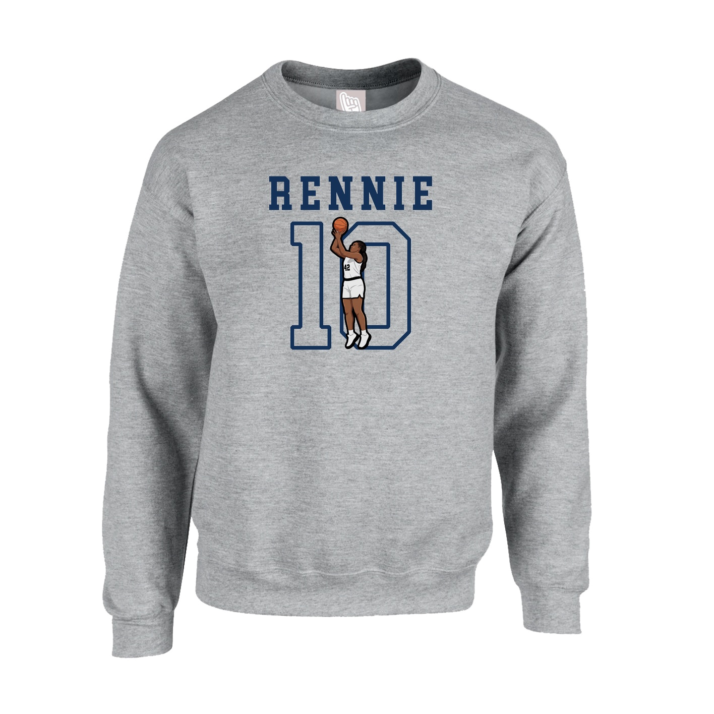 Fleece Crew — Shirsey in Grey