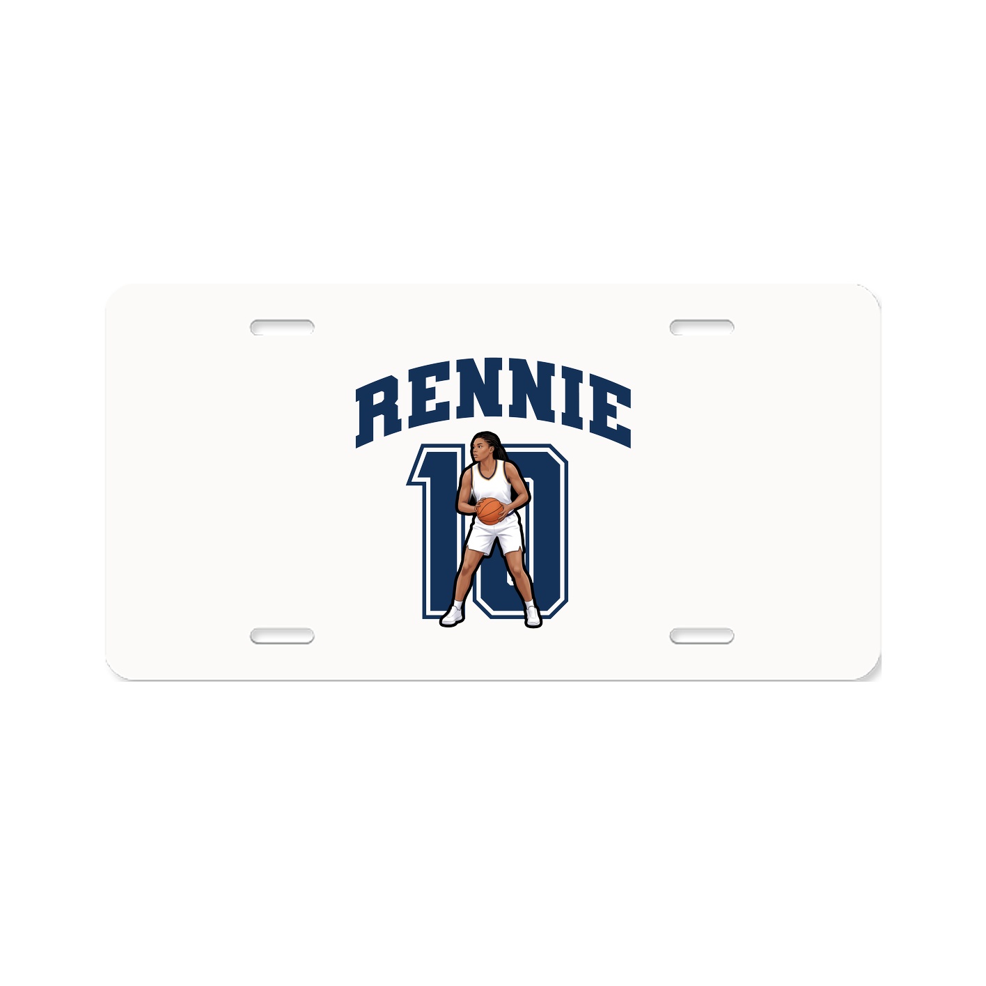 License Plate — Number in Classic