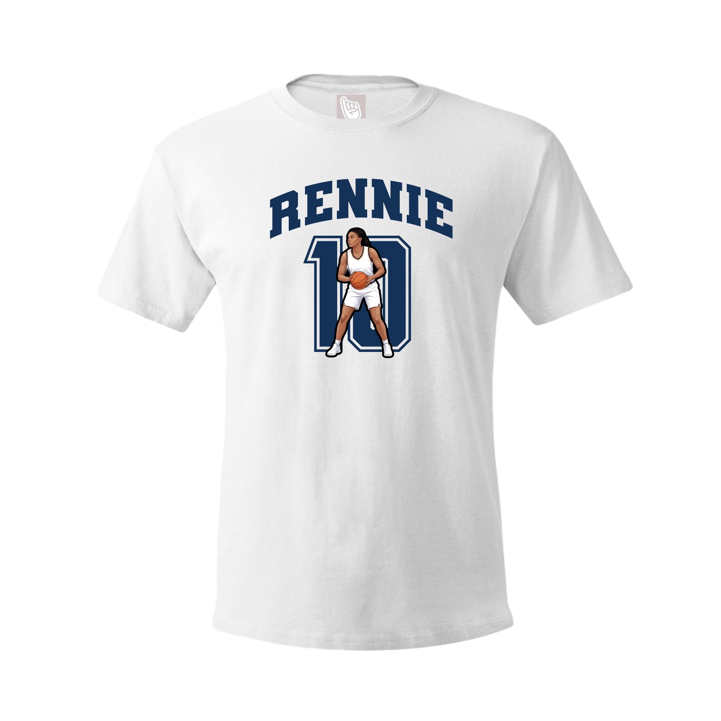 Tee — Number in White