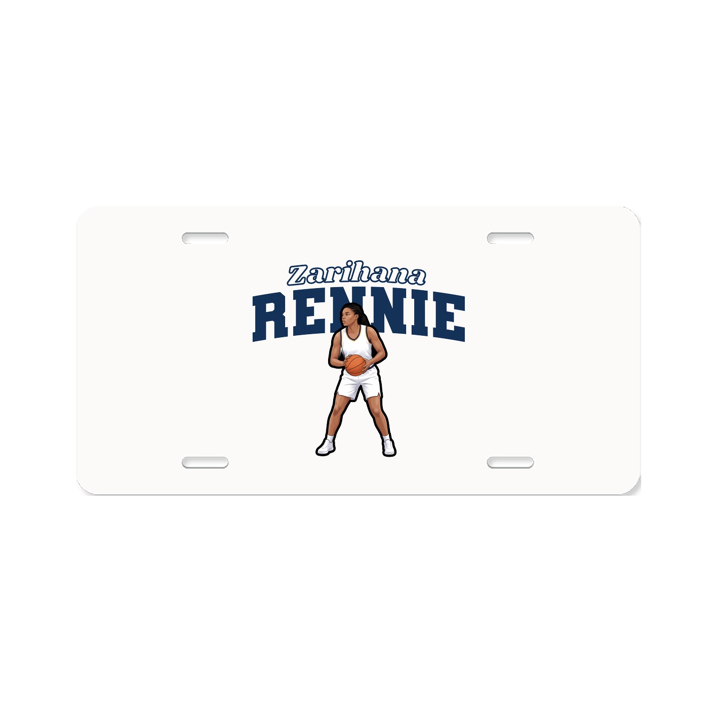 License Plate — Name Arch in Classic