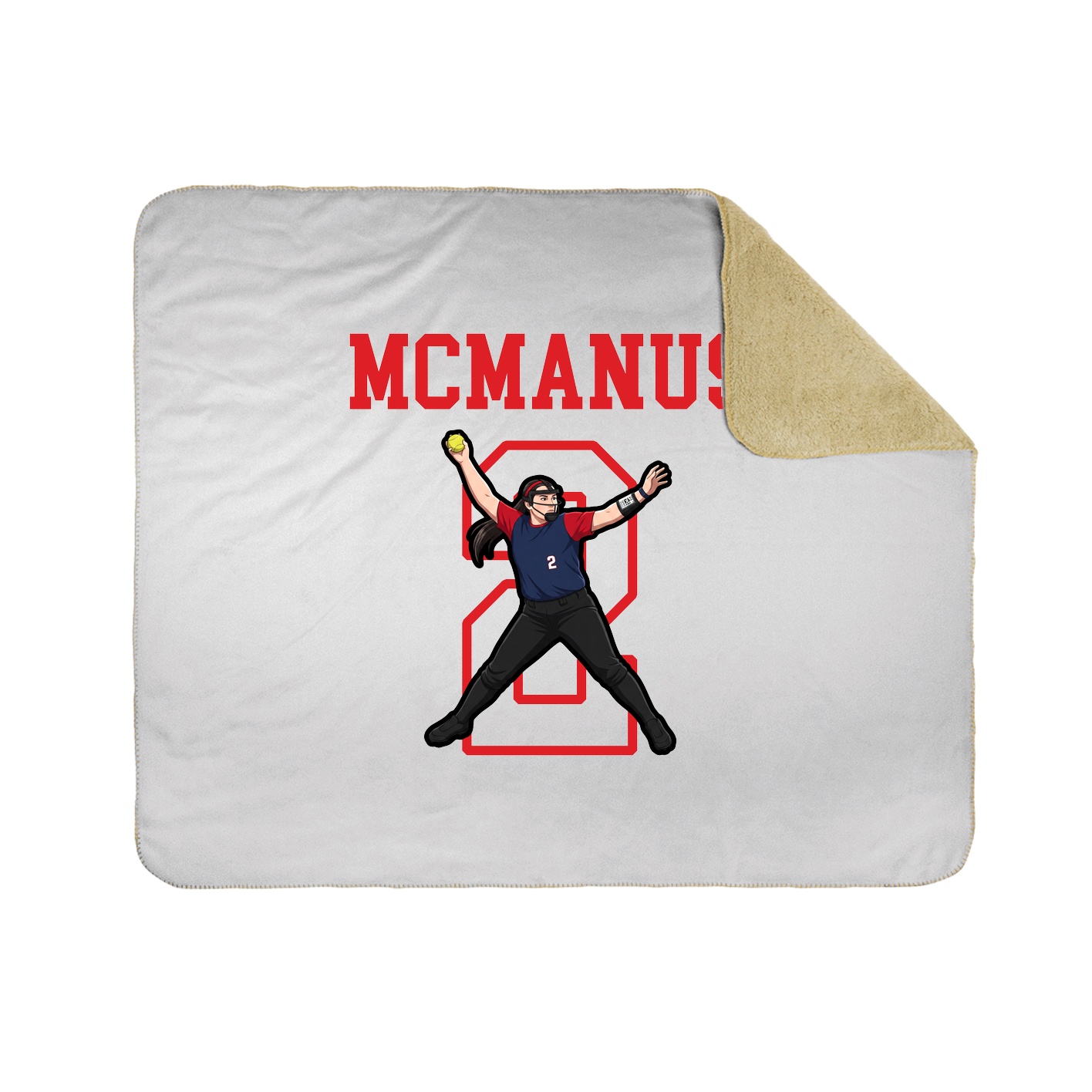 Throw Blanket — Shirsey in White