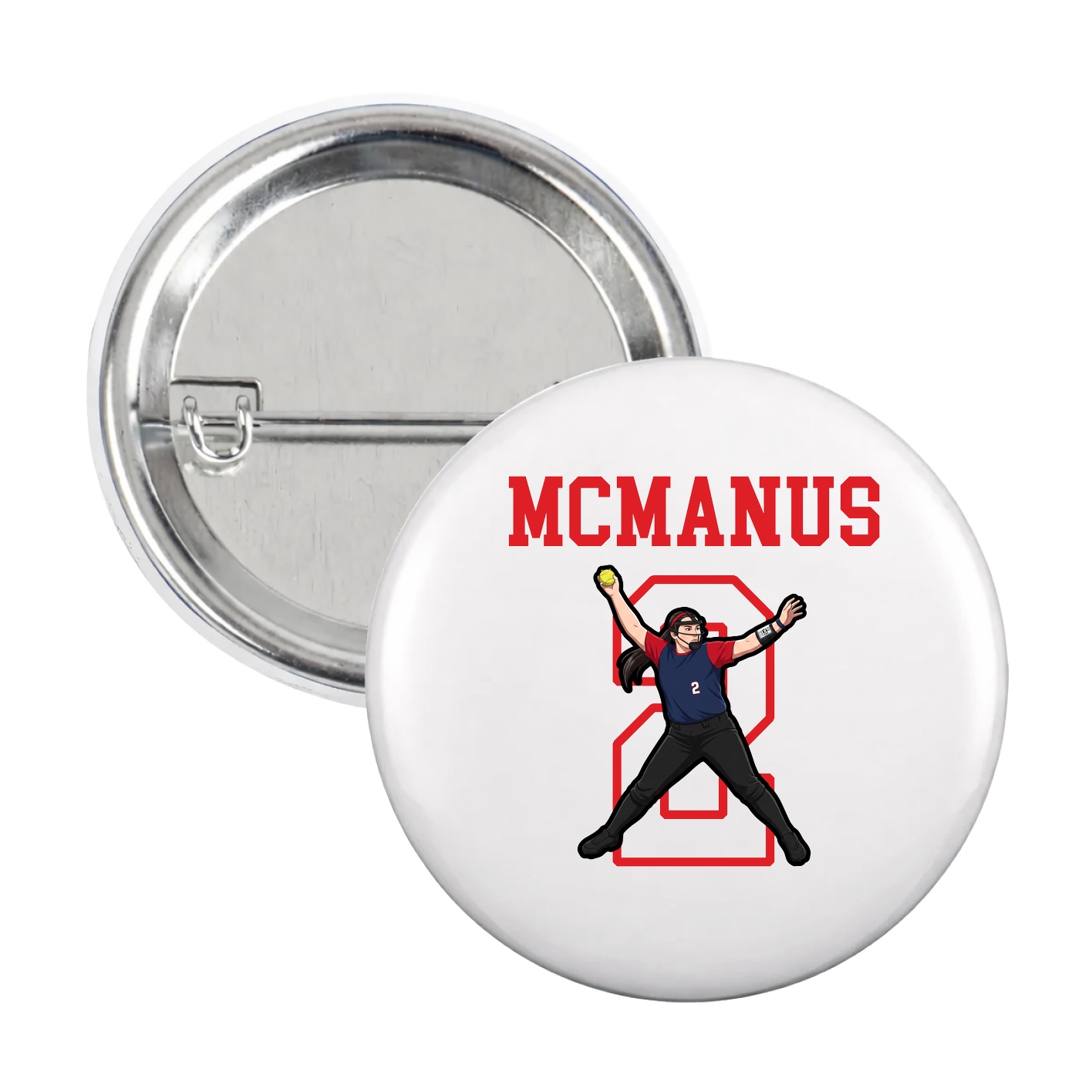 Game Day Button — Shirsey in White