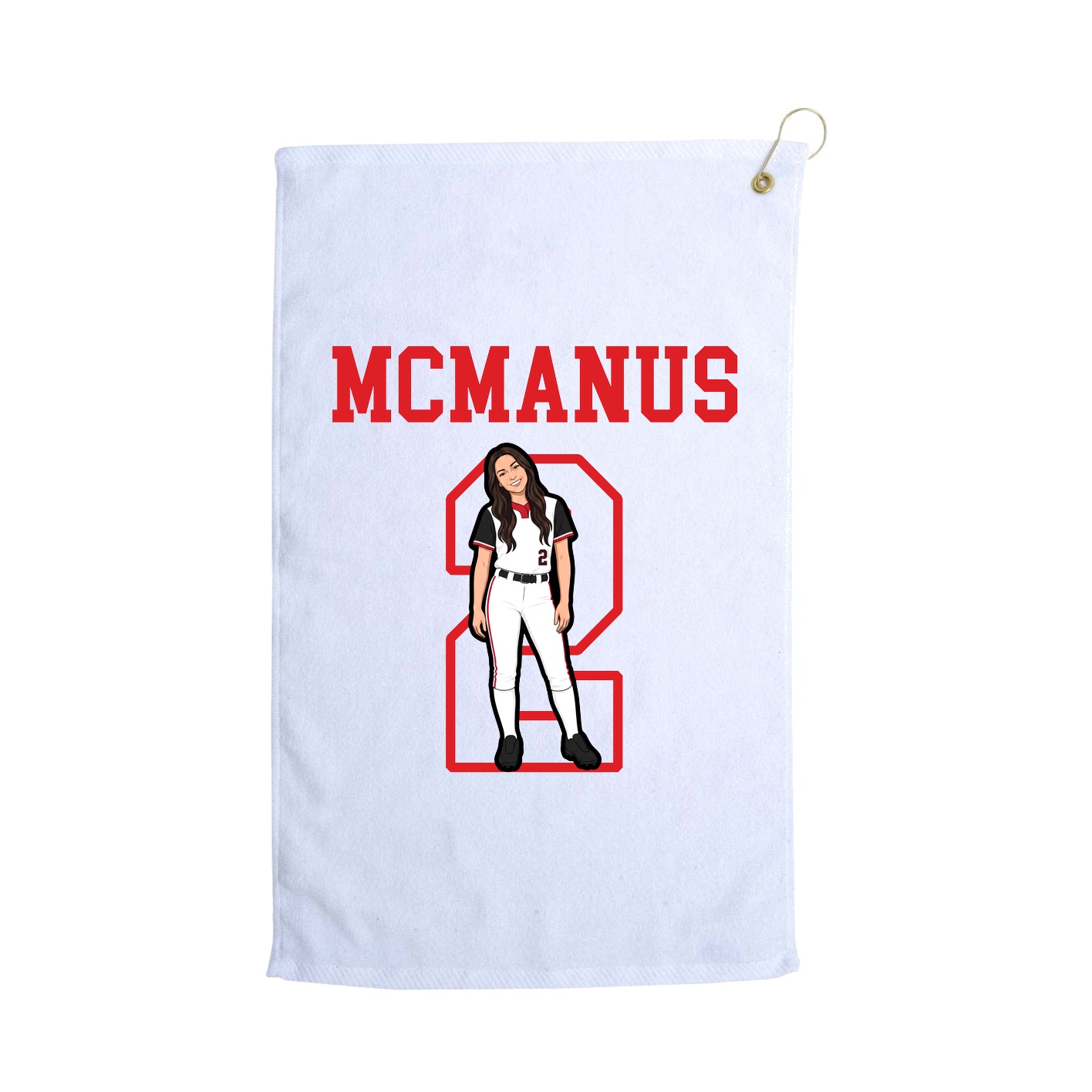 Golf Towel — Shirsey in White