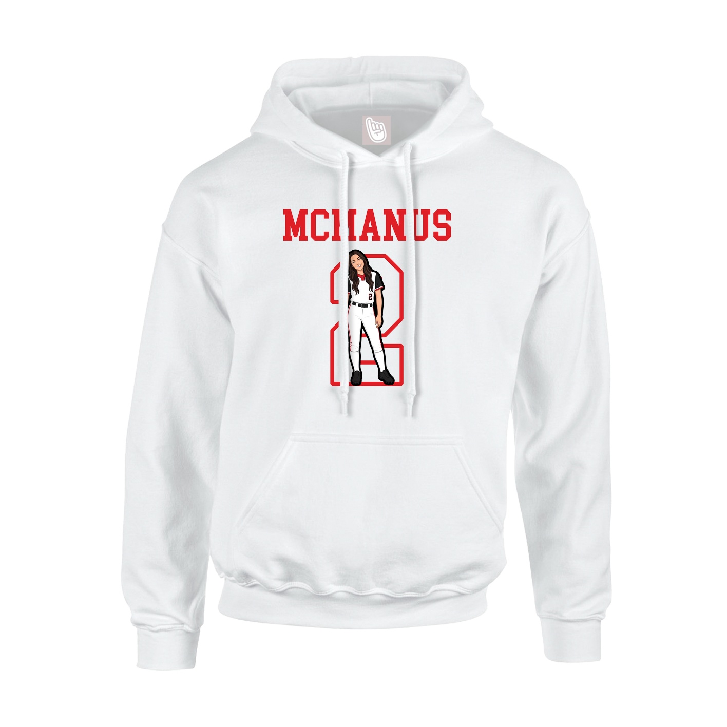 Hoodie — Shirsey in White