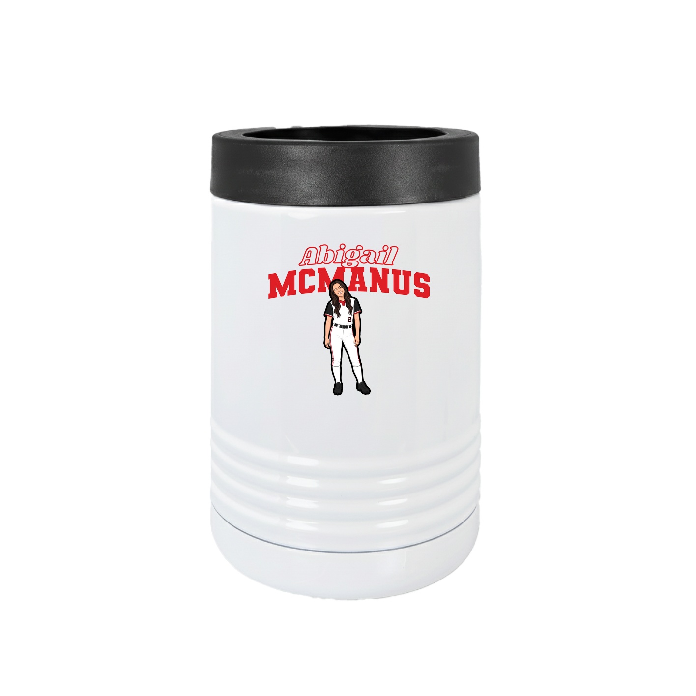 Beverage Holder — Name Arch in White
