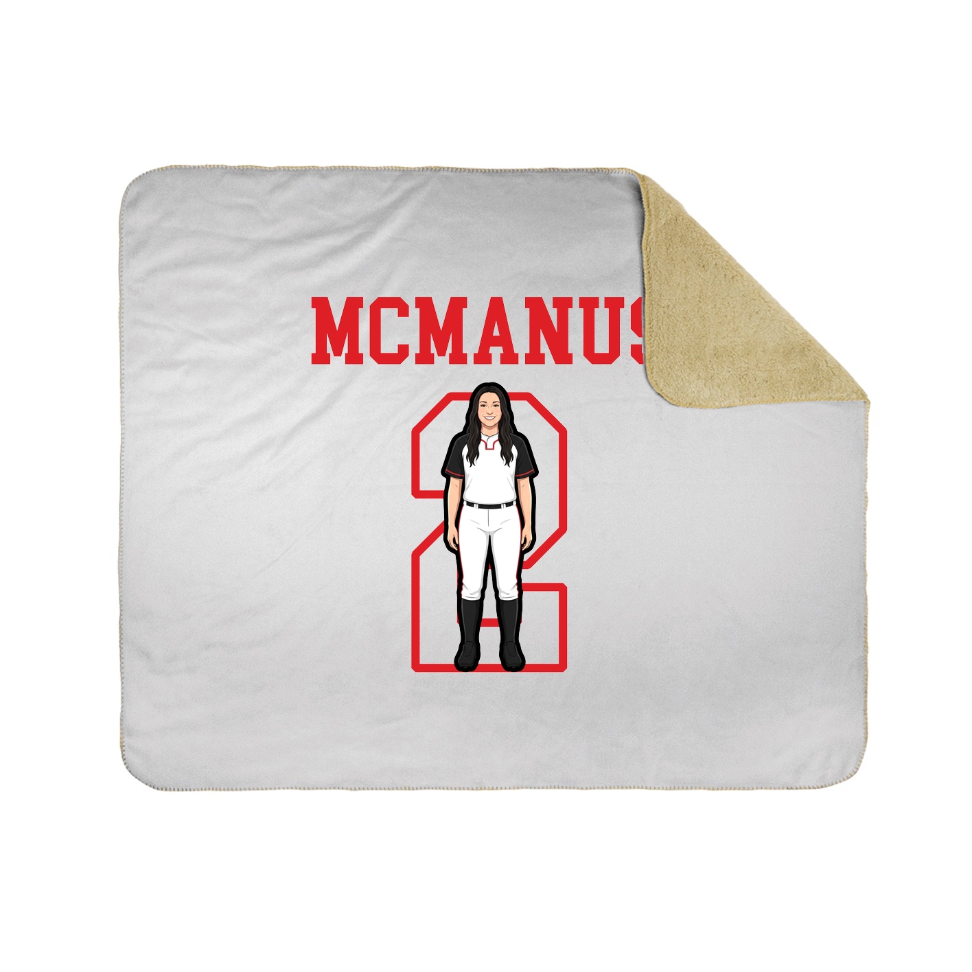 Throw Blanket — Shirsey in White