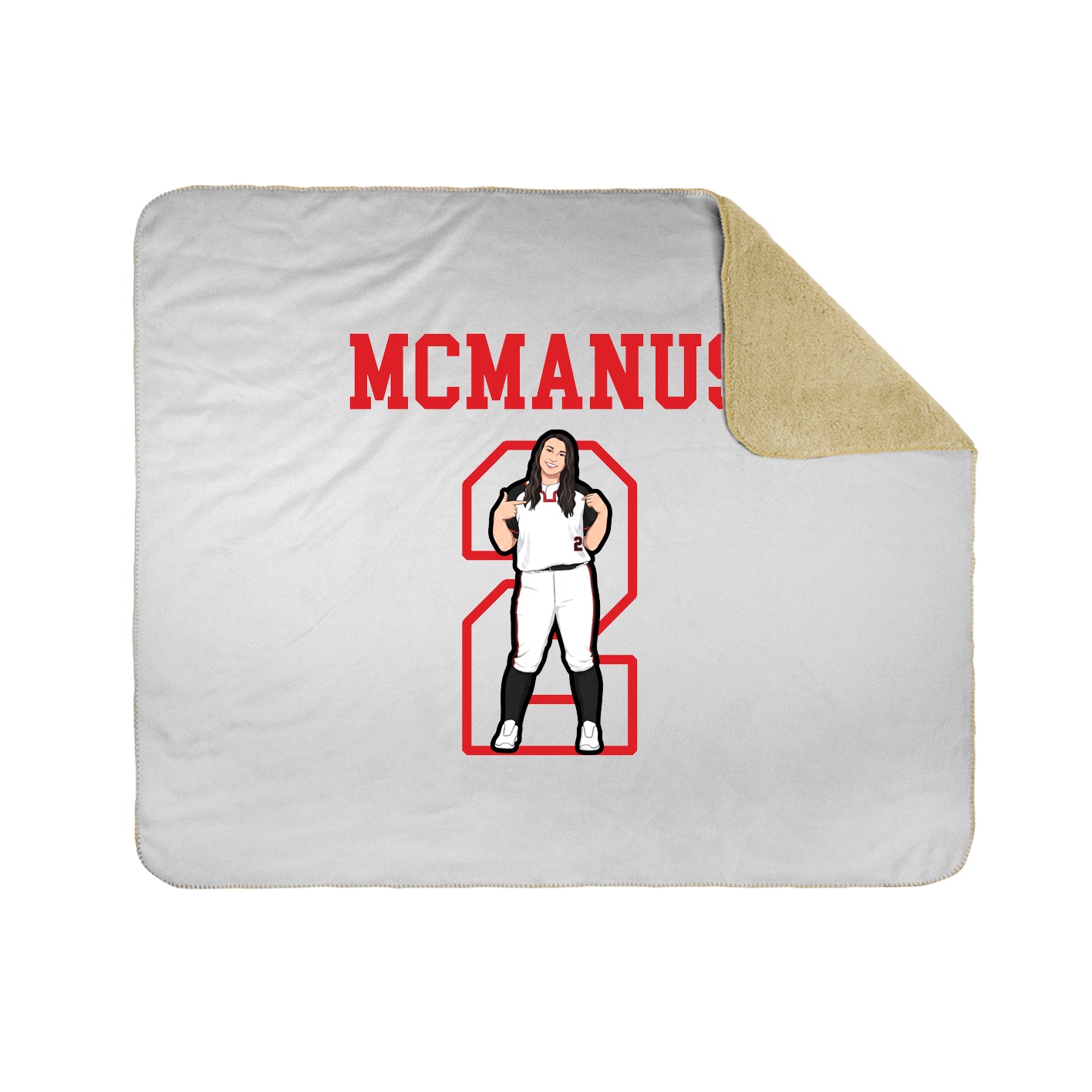 Throw Blanket — Shirsey in White