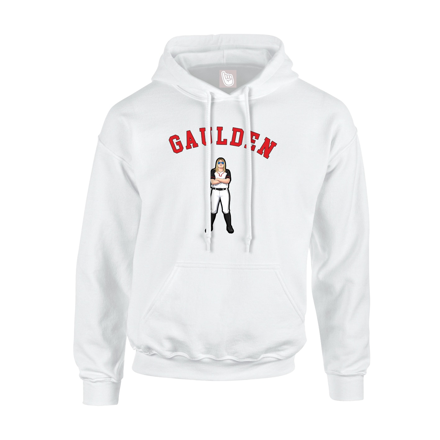 Youth Hoodie — Shirsey Arch in White