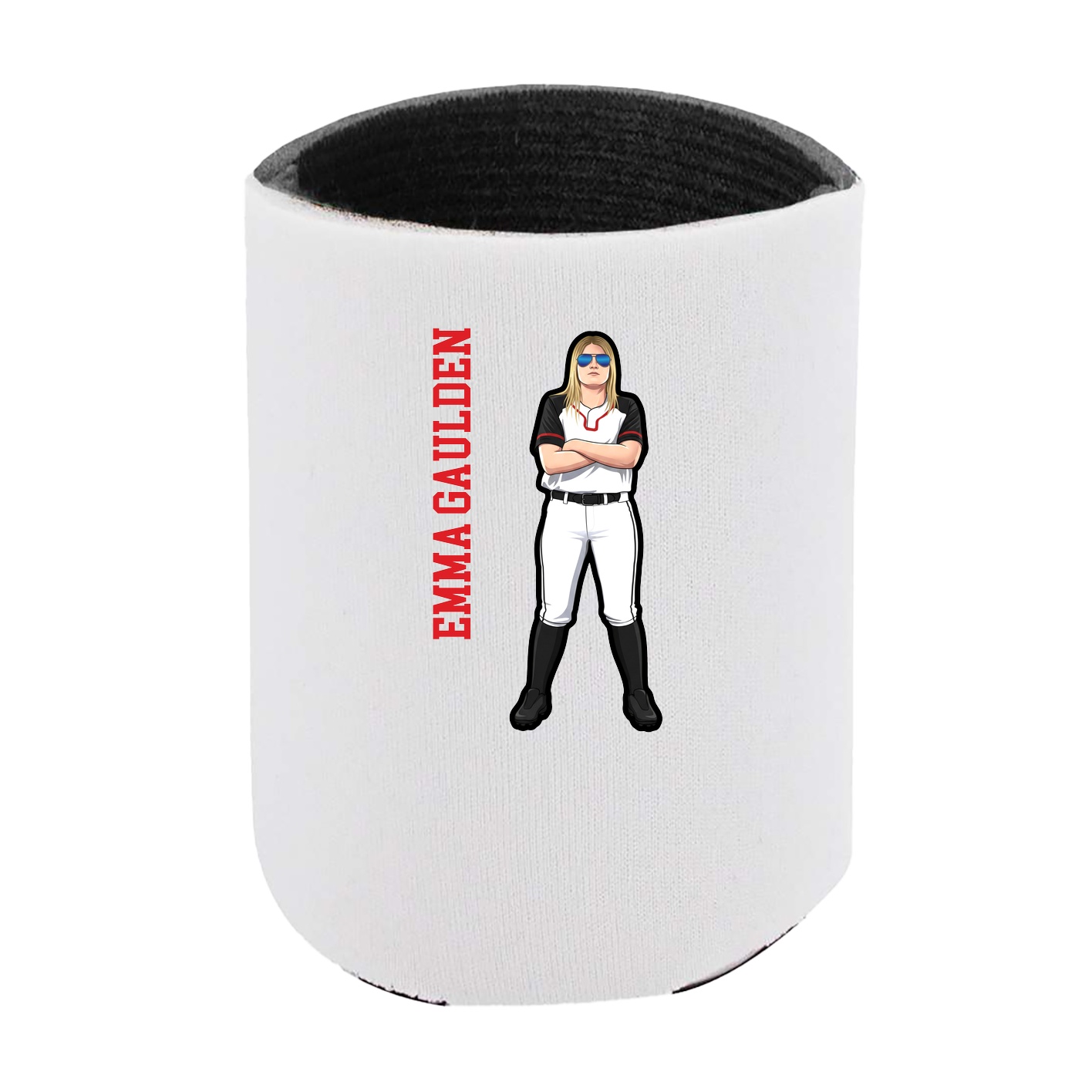 Can Holder — Name Vertical in White