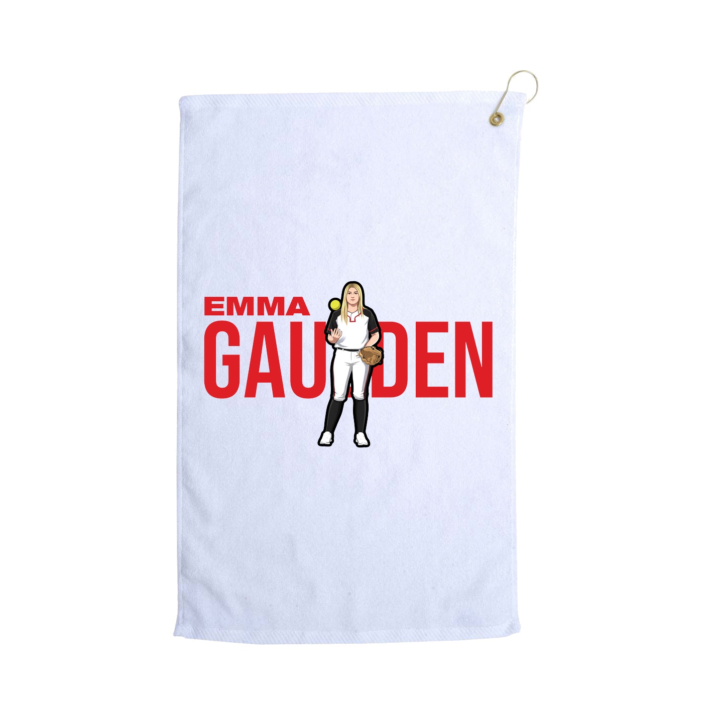 Golf Towel — Player Name in White