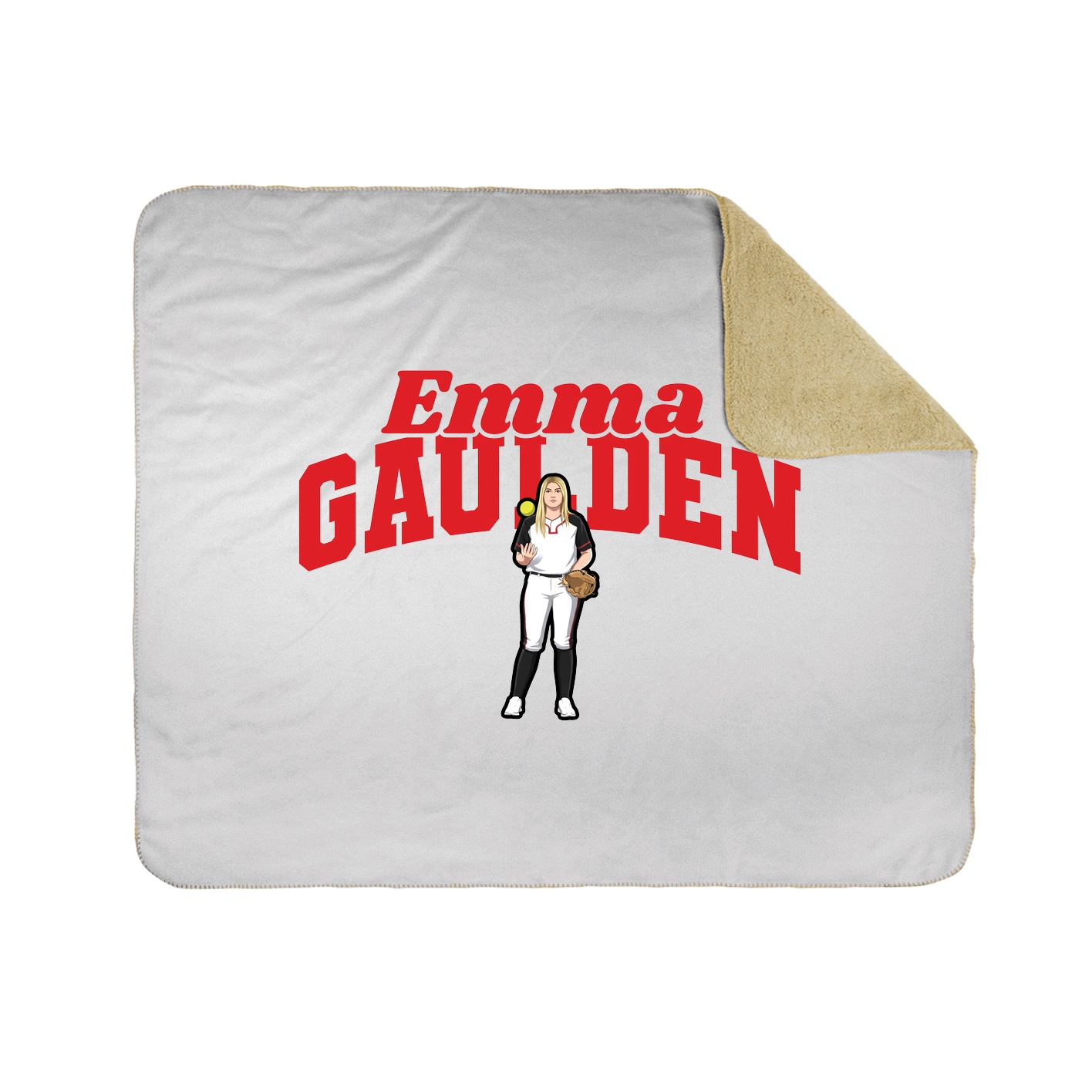 Throw Blanket — Signature Arch in White