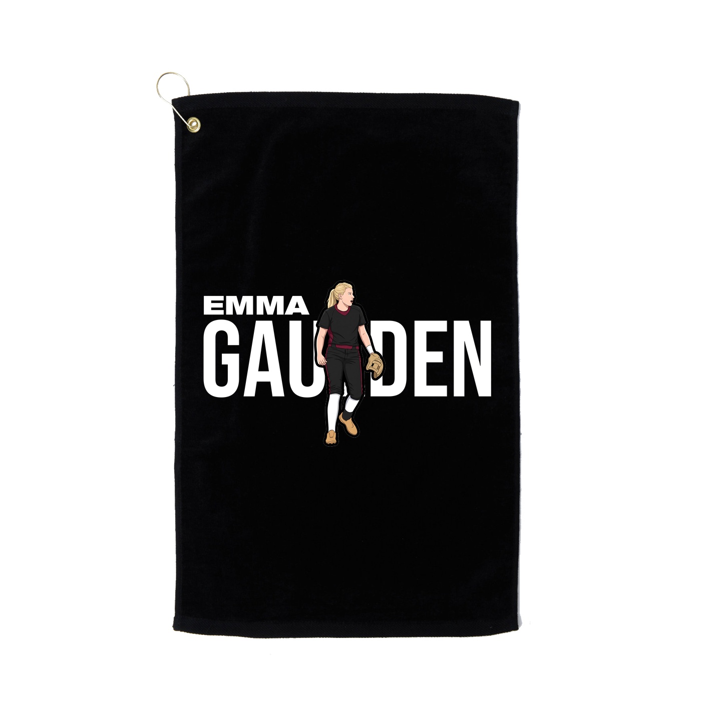 Golf Towel — Player Name in Black