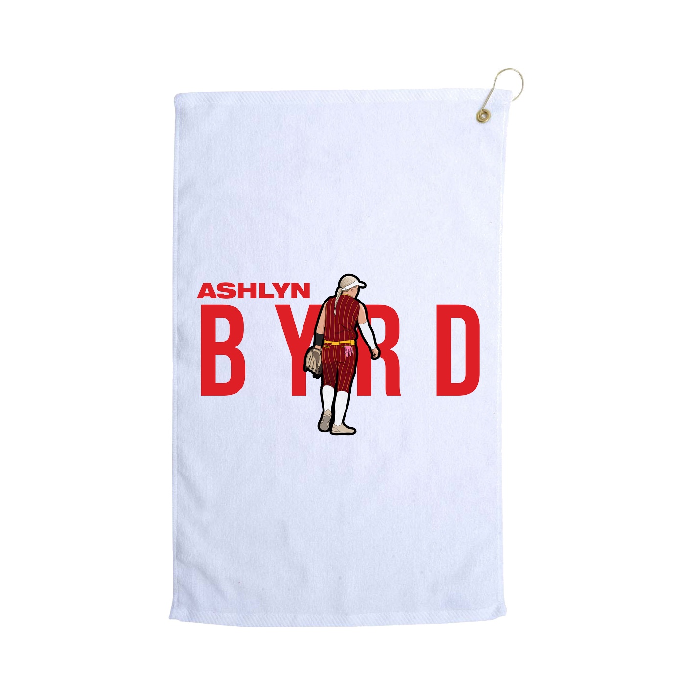 Golf Towel — Player Name in White