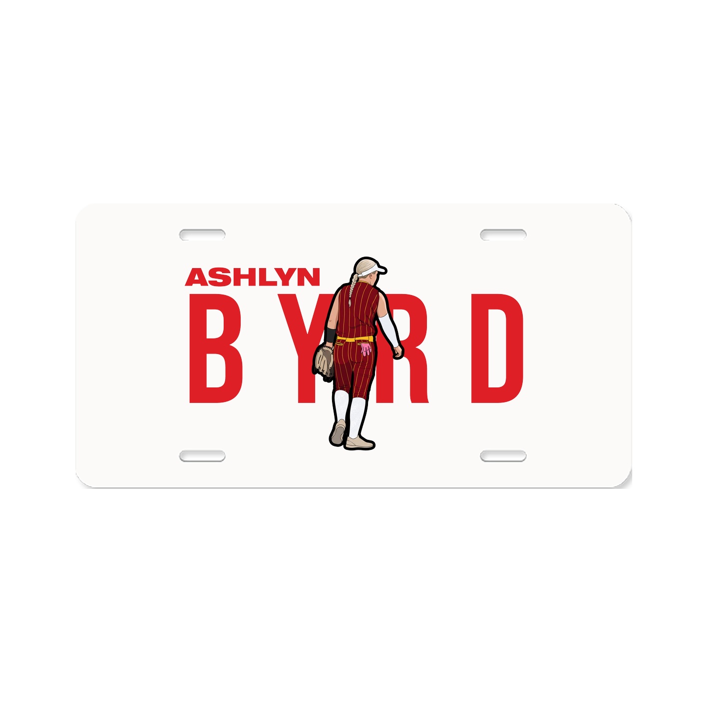 License Plate — Player Name in Classic