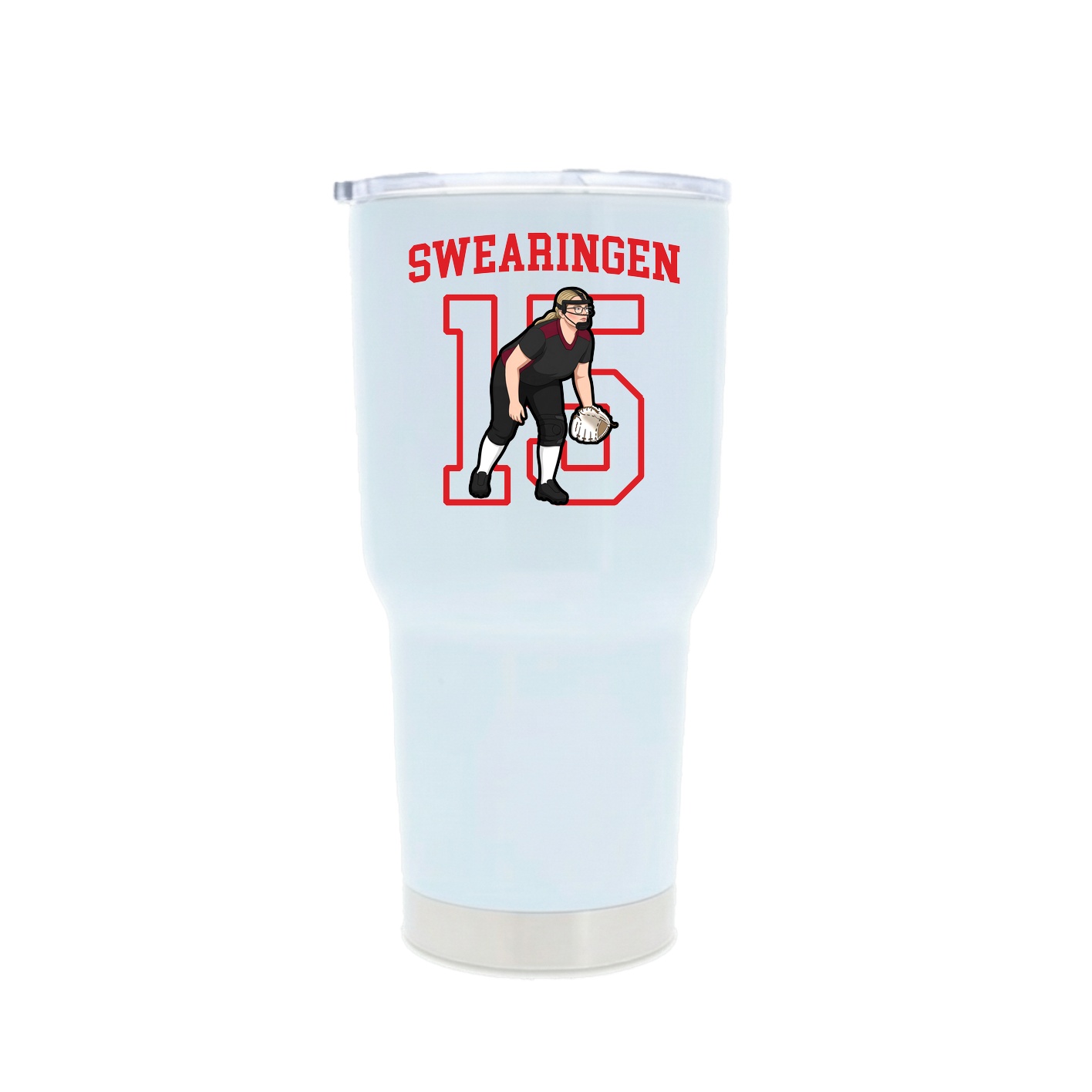 30oz Stainless Steel Tumbler — Shirsey in White