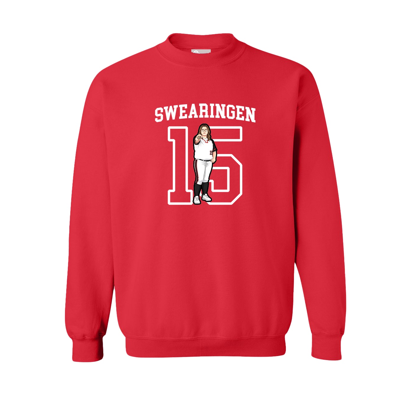 Fleece Crew — Shirsey in Red